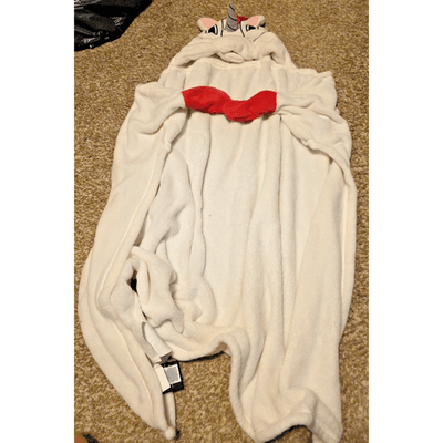Cuddly Buddies Kids Toddler Hooded Bath Towel White Unicorn Plush Soft Cotton - Thumbnail 2