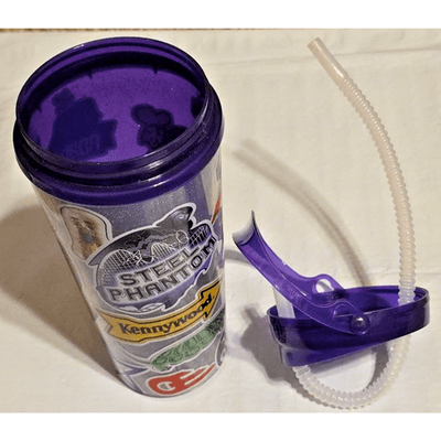 Kennywood Reusable 2023 Souvenir Cup With Straw Log Jammer Pippin Steel Whirley - Thumbnail 10