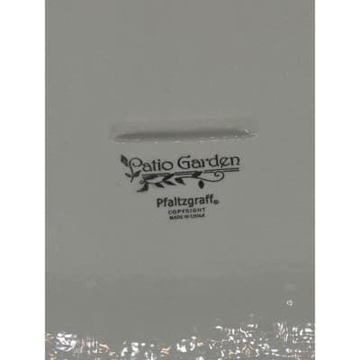 Pfaltzgraff Patio Garden Large 16" Stoneware Tray / Platter (2 Small Chips) - Thumbnail 3