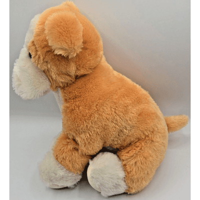 BDay Bears Plush Brown Bulldog Dog / Stuffed Animal / Zipper Pouch / 12 Inches - Thumbnail 2