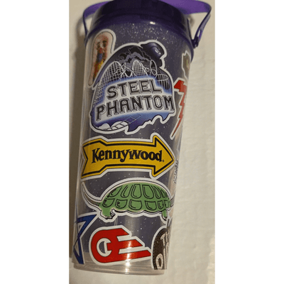 Kennywood Reusable 2023 Souvenir Cup With Straw Log Jammer Pippin Steel Whirley - Thumbnail 6