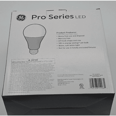 GE Pro Series A19 LED 60W Dimmable Soft White 16 Bulbs 800 Lumens - NEW - Thumbnail 4