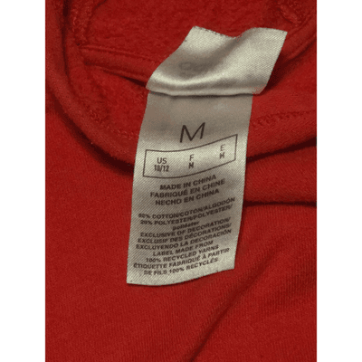Adidas Hoodie Pullover Youth Medium Two Tone Red/Black Athletic Athleisure - Thumbnail 4