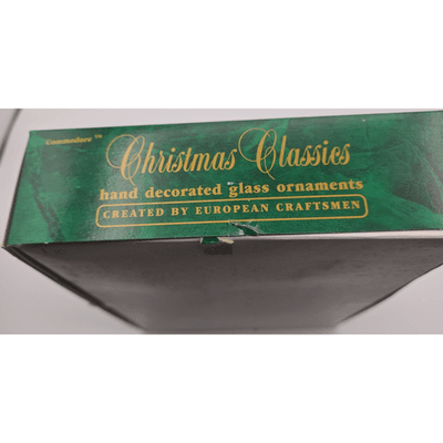 VTG Commodore Hand Decorated Glass Bell Ornaments Christmas Set of 4 - Thumbnail 10