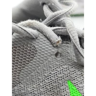 Nike Revolution 6 GS 'Light Smoke Grey Green Strike' Running Shoes / Size 5.5Y - Thumbnail 6
