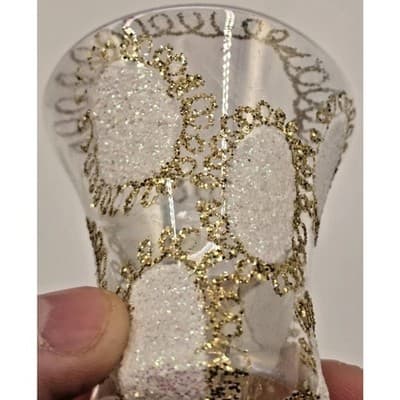 VTG Commodore Hand Decorated Glass Bell Ornaments Christmas Set of 4 - Thumbnail 2