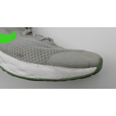 Nike Revolution 6 GS 'Light Smoke Grey Green Strike' Running Shoes / Size 5.5Y - Thumbnail 5