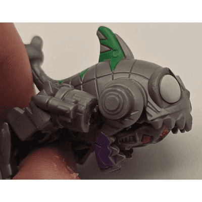 Transformers - Gnaw the Sharkticon Action Figure - Gray/Purple/Green - Used - Thumbnail 3