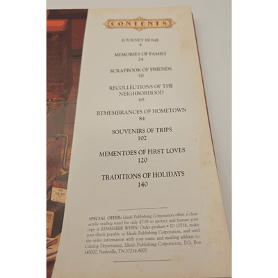 Remember When 1992 Hardcover Book Ideals Publications Customs & Traditions - Thumbnail 4