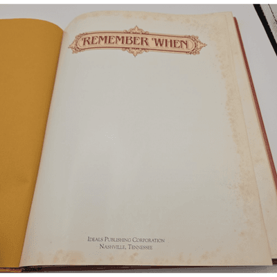 Remember When 1992 Hardcover Book Ideals Publications Customs & Traditions - Thumbnail 3