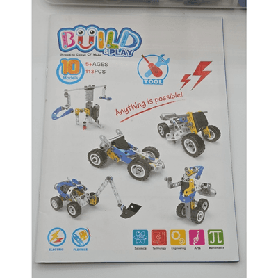 STEM Toys 10 in 1 - Electric Building Toy Cars - *Missing Parts* - Thumbnail 2