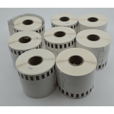 8-Pack Unistar - Brother QL Label Printer Continuous Label (2.4 in x 100 ft) - Thumbnail 2