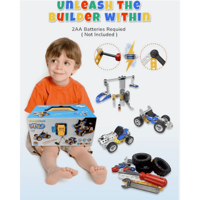 STEM Toys 10 in 1 - Electric Building Toy Cars - *Missing Parts* - Thumbnail 10