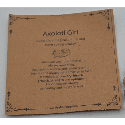 Axolotl Costume Bracelet Gifts for Girls/Women, Kawaii Charm Bracelet Axolotl - Thumbnail 2