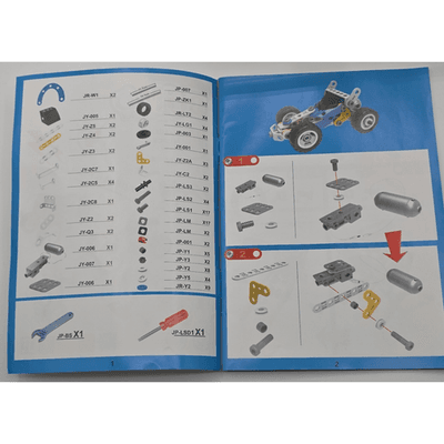 STEM Toys 10 in 1 - Electric Building Toy Cars - *Missing Parts* - Thumbnail 4