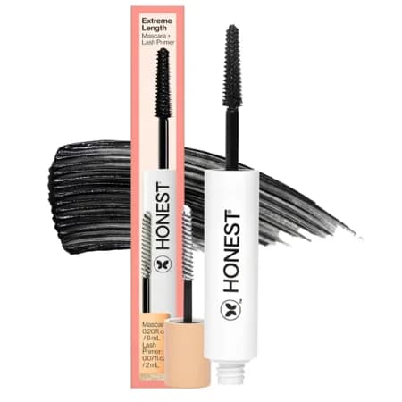 Honest Beauty Extreme Length 2-in-1 Mascara and Lash Primer with Jojoba Esters - 0.27 Fl Oz: Paraben-Free, No Fragrance Added, Thickening, Volumizing - Thumbnail 4