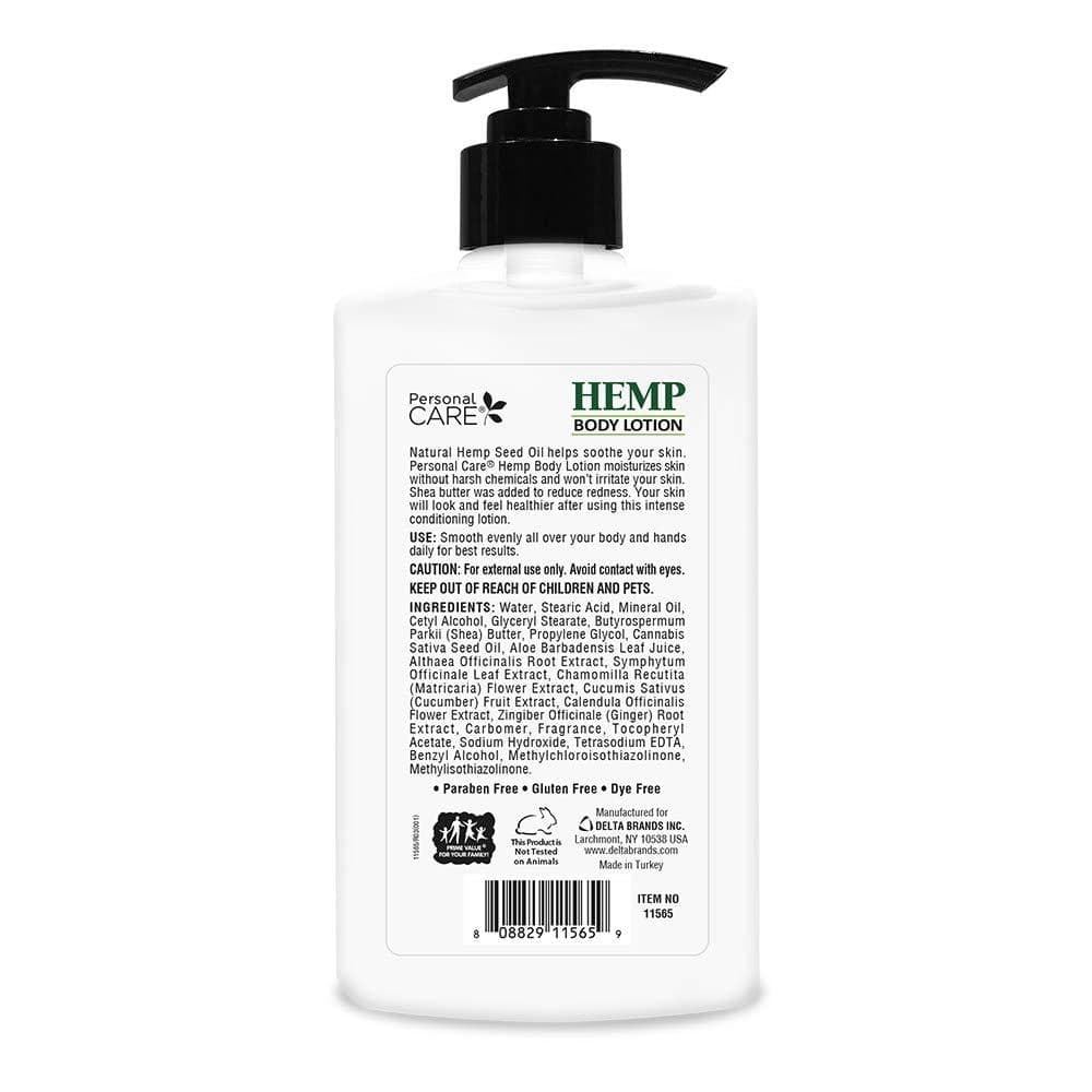 Personal Care Pure Hemp Body Lotion  Hydrating and Nourishing  13.5 Fl Oz - Thumbnail 3