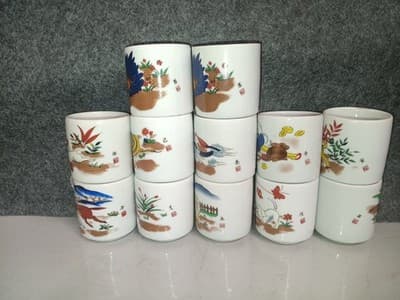 Set Of 12 Chinese Zodiac Tea Bowls 11 Unique Designs Including Two Roosters - Thumbnail 6