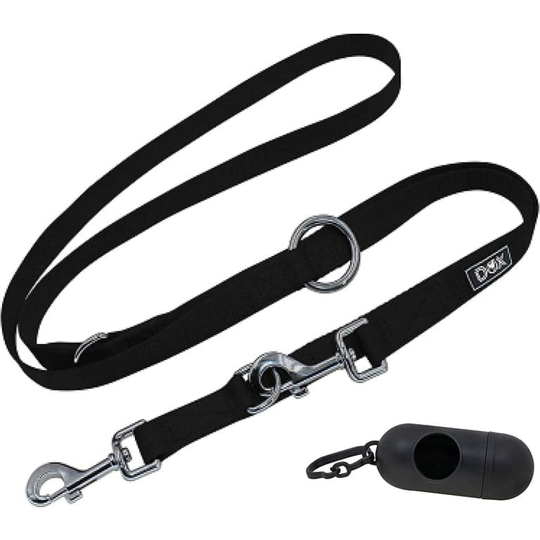 Ddoxx Nylon Dog Leash 3-Way Adjustable 66 Ft - for Dogs Large Small - Thumbnail 2