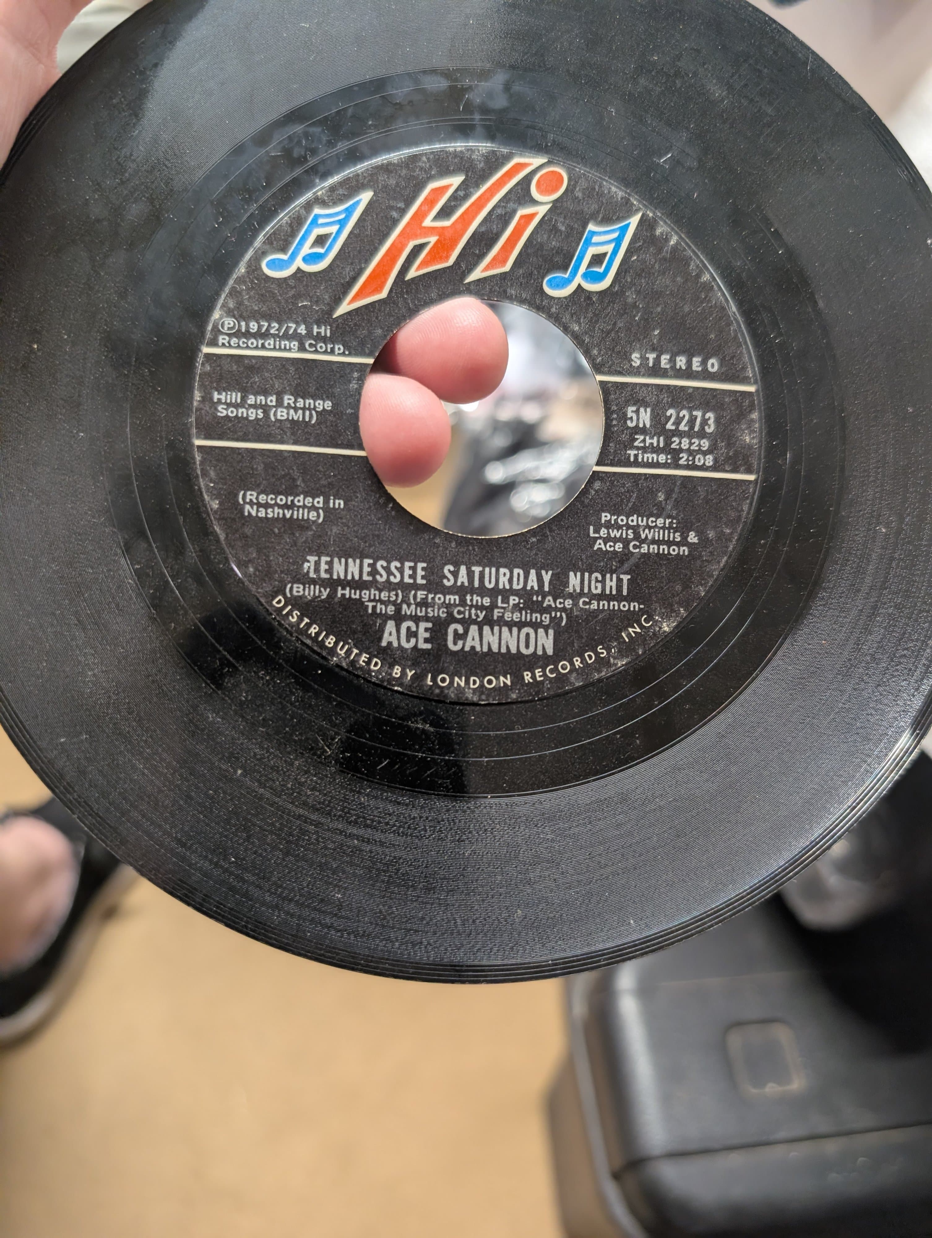 Ace Cannon 7" Vinyl Record Hi Label 5N 2273 - Thumbnail 2