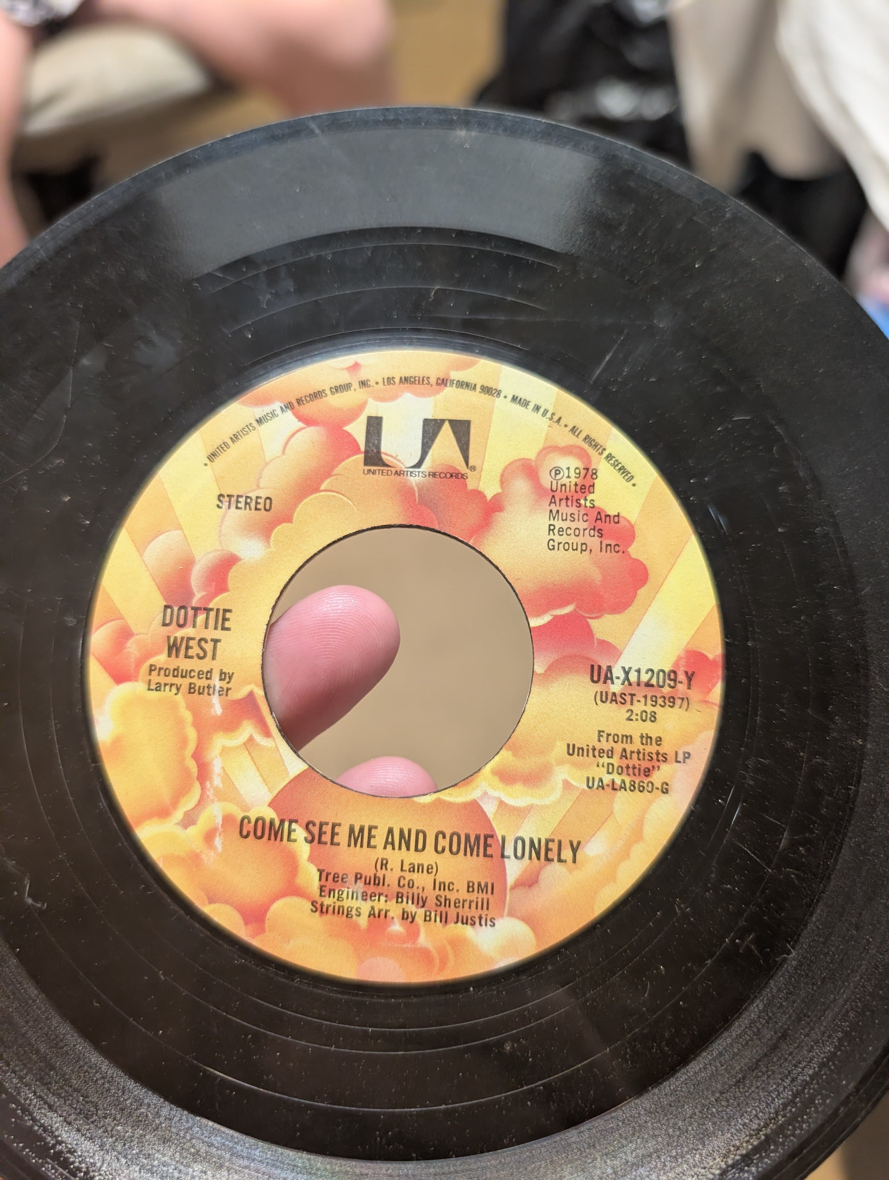 Dottie West 7" Vinyl Record 1978 UA-X1209-Y - Thumbnail 2