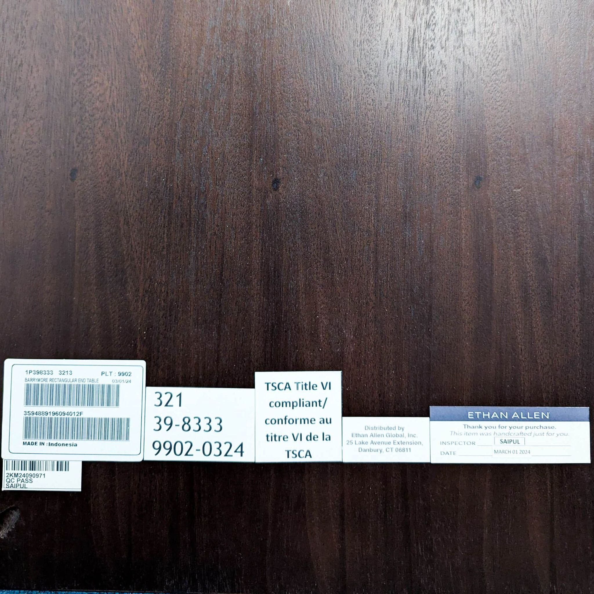 Ethan Allen Barrymore End Table - Thumbnail 10