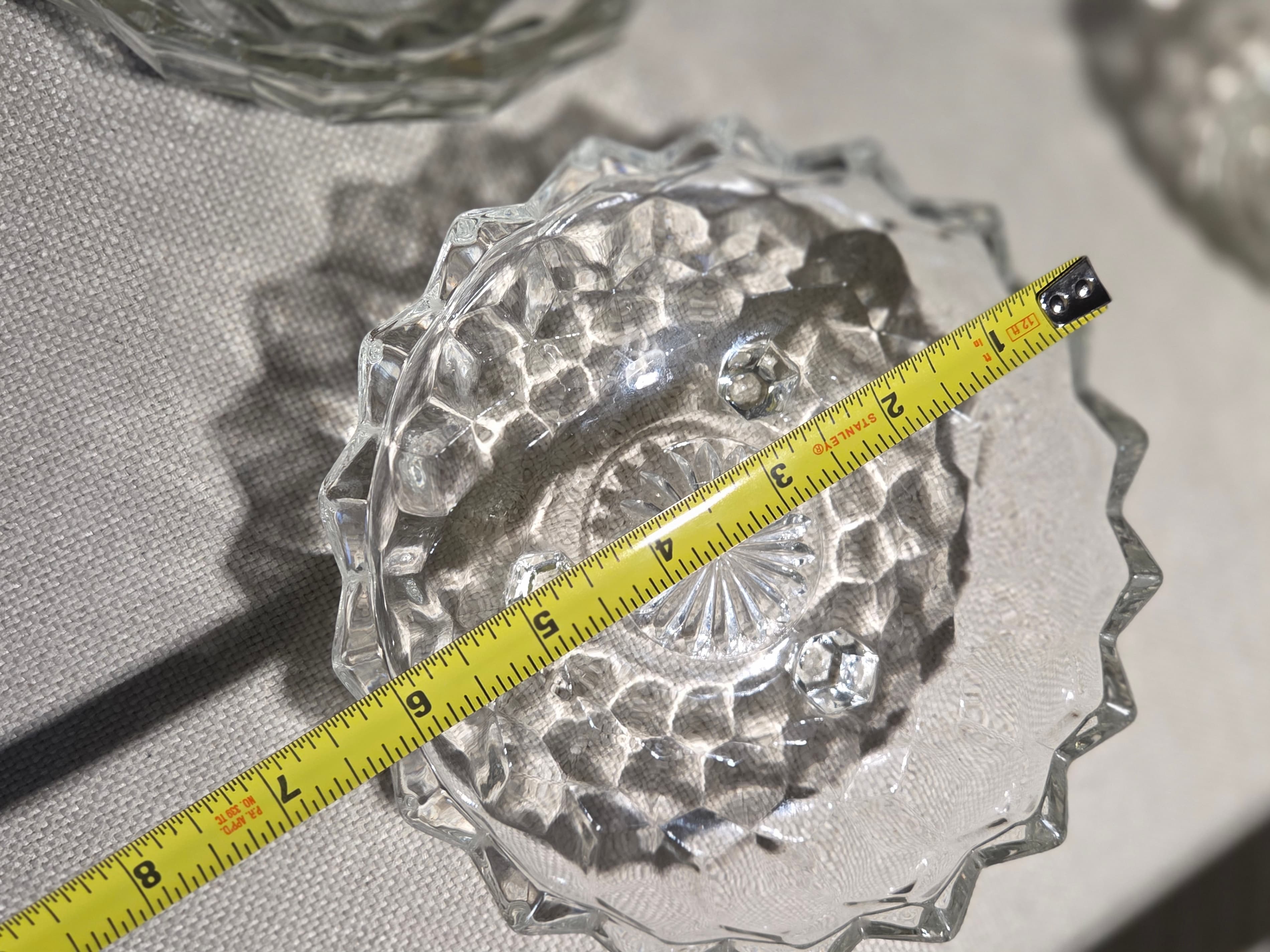 Vintage Fostoria American Clear Glass Serving Set 5 Piece - Thumbnail 5