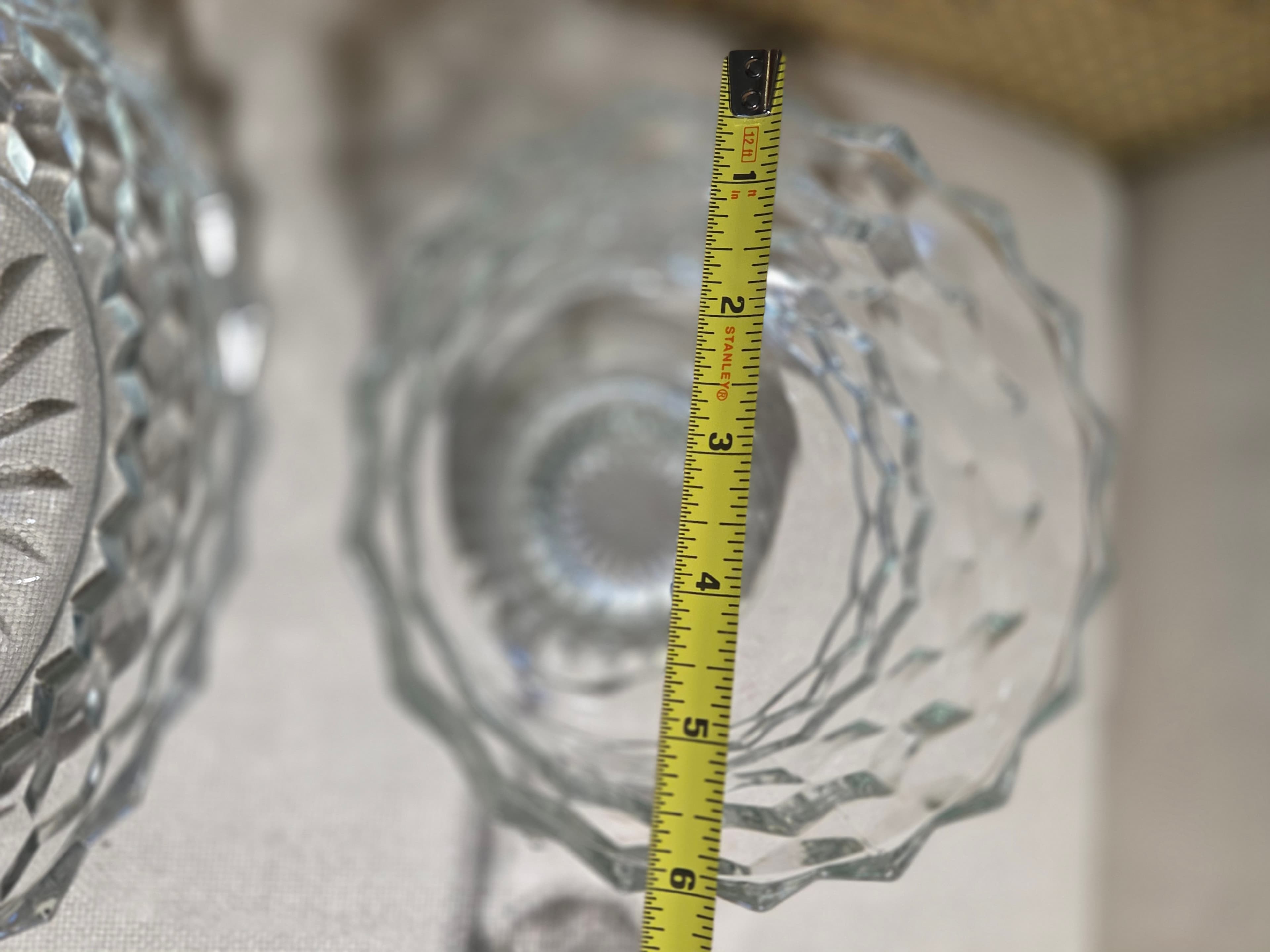 Vintage Fostoria American Clear Glass Serving Set 5 Piece - Thumbnail 8