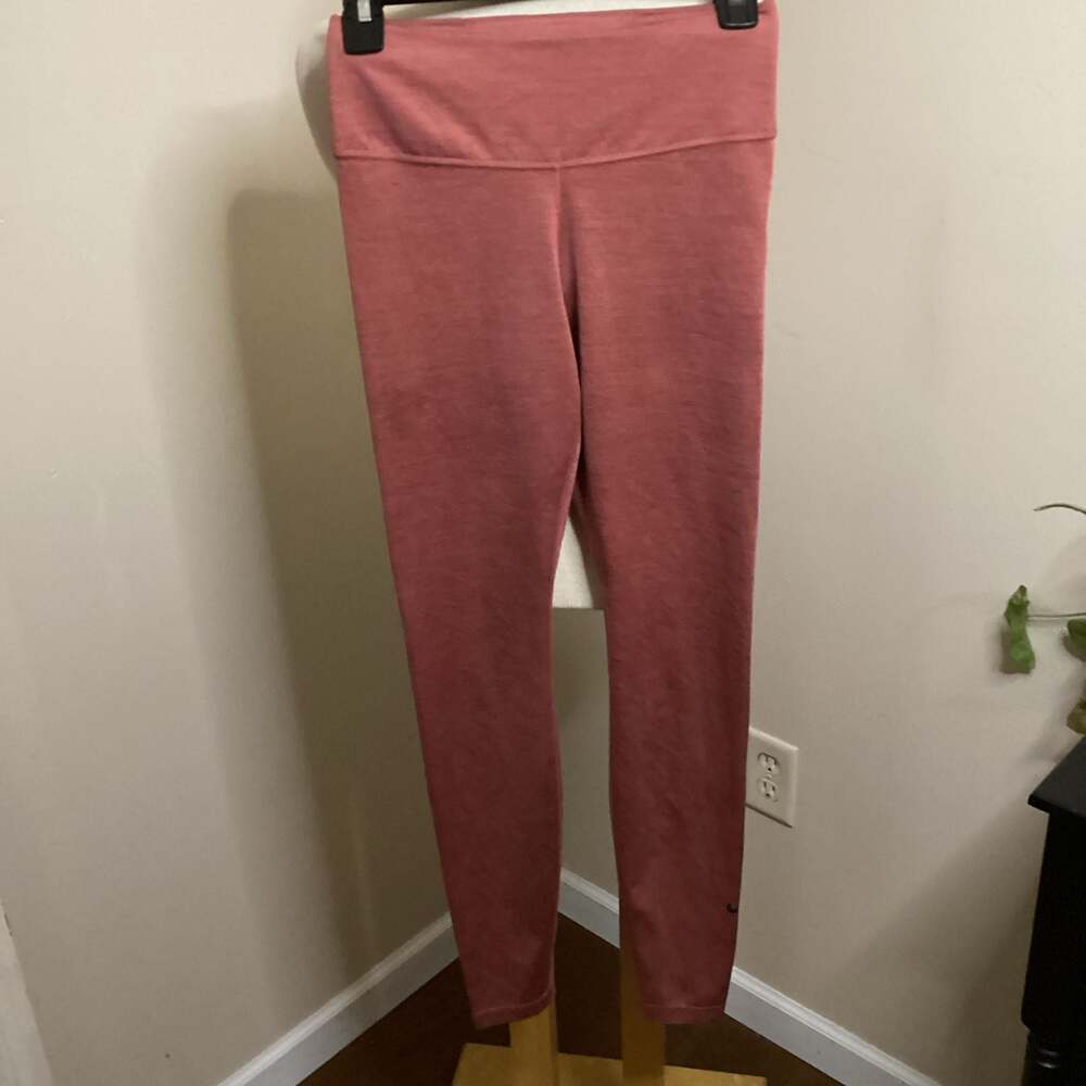 Nike Dri-FIT One Women's Mid-Rise Training Leggings Rose Heather - Thumbnail 3