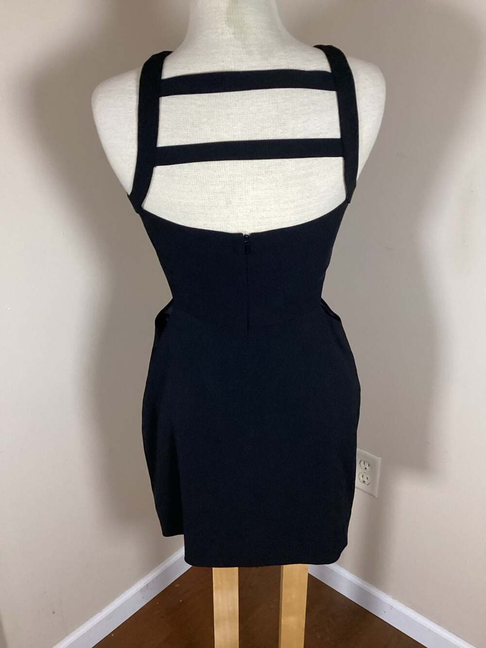 Jay Godfrey Black Sleeveless Cut-Out Mini Dress - Thumbnail 5