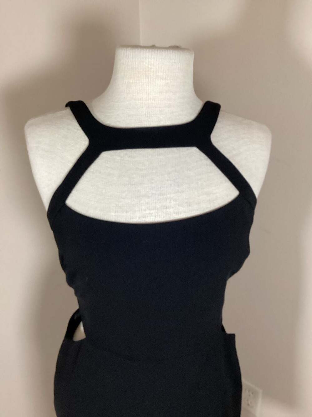 Jay Godfrey Black Sleeveless Cut-Out Mini Dress - Thumbnail 6