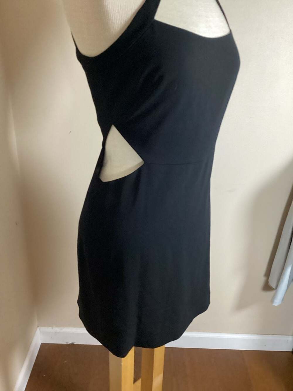 Jay Godfrey Black Sleeveless Cut-Out Mini Dress - Thumbnail 2