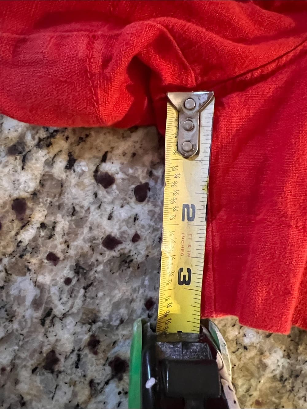 Madewell Red Linen-Blend Button-Waist Shorts Size 4 - Thumbnail 3