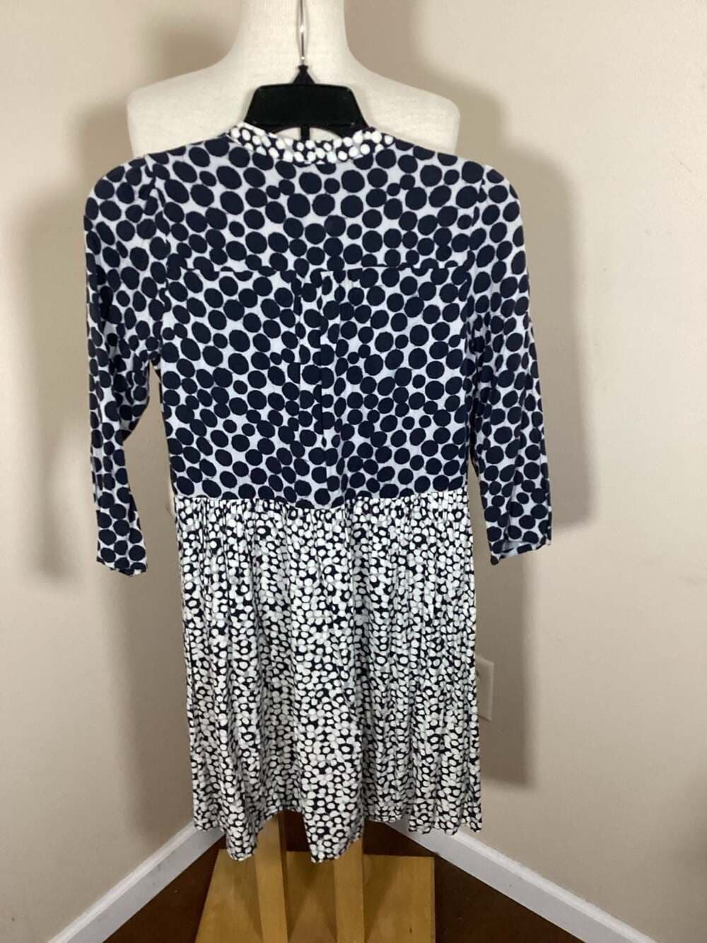 Maeve by Anthropologie Mixed Polka Dot V-Neck Knit Dress Size XS - Thumbnail 2
