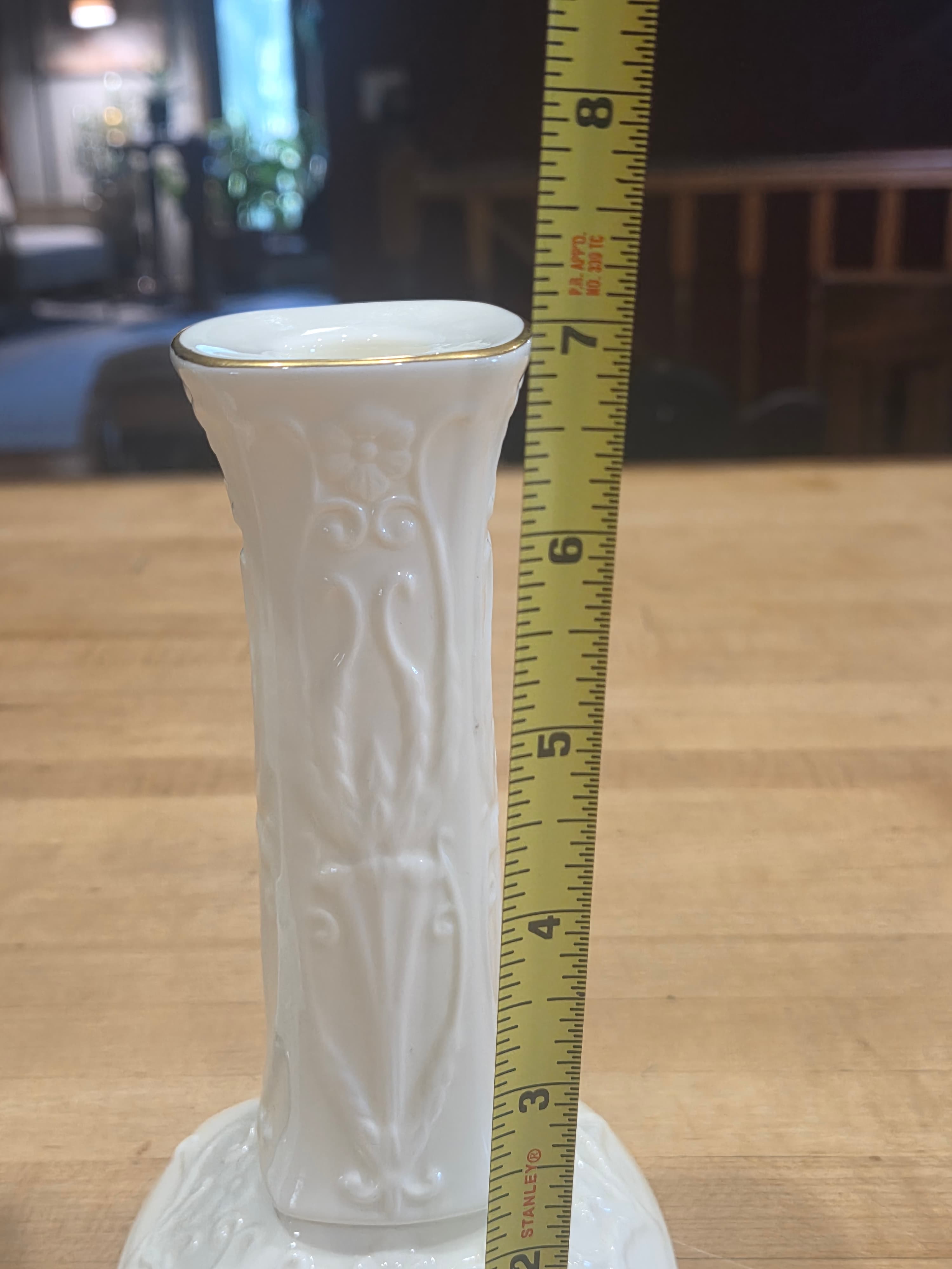 Vintage Pfaltzgraff American Artware Ivory Bone China Candlesticks Pair - Thumbnail 4