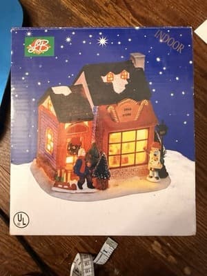 Vintage 90s Holiday Expressions Hand-Painted Porcelain House Brand New - Thumbnail 4