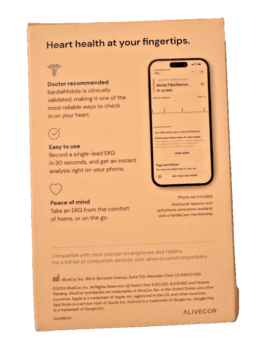 NWT AliveCor Akardia Mobile personal 1-Lead EKG - Thumbnail 2