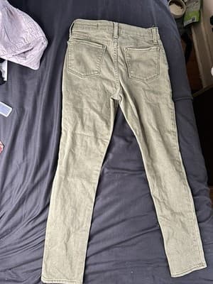 Gap || Olive Green Stretch High Rise Jeggings || Size 12 (Teen) - Thumbnail 4