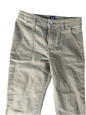 Gap || Olive Green Stretch High Rise Jeggings || Size 12 (Teen) - Thumbnail 3