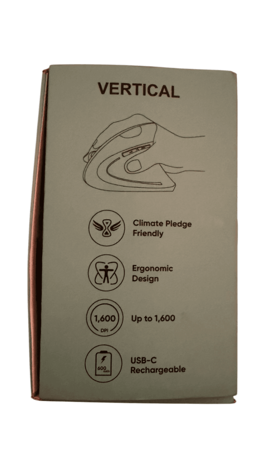 Lekvey XC-05 Ergonomic Optical Vertical Mouse Pink, Model XC-05, MPN XC-05 - Thumbnail 4