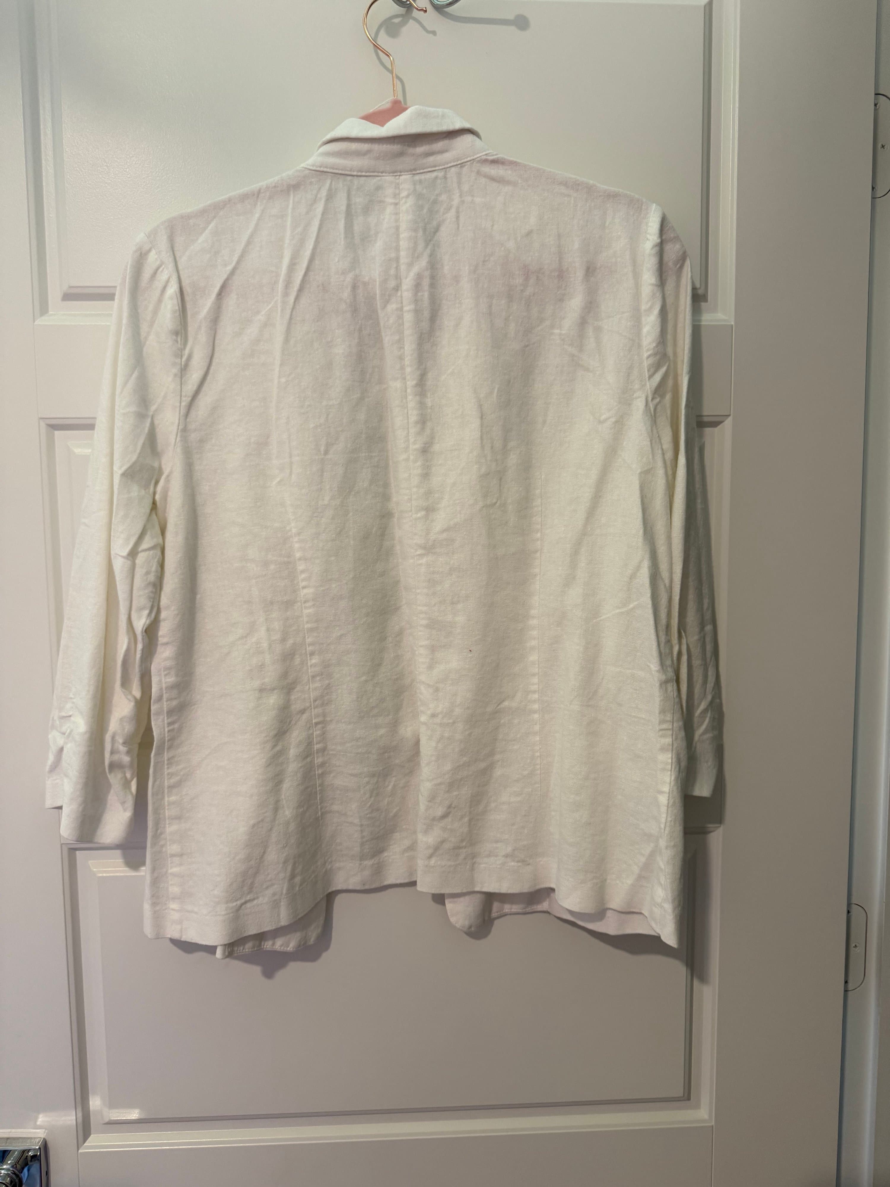 Carole Wren Women's Linen Blend Blazer Large - Thumbnail 2