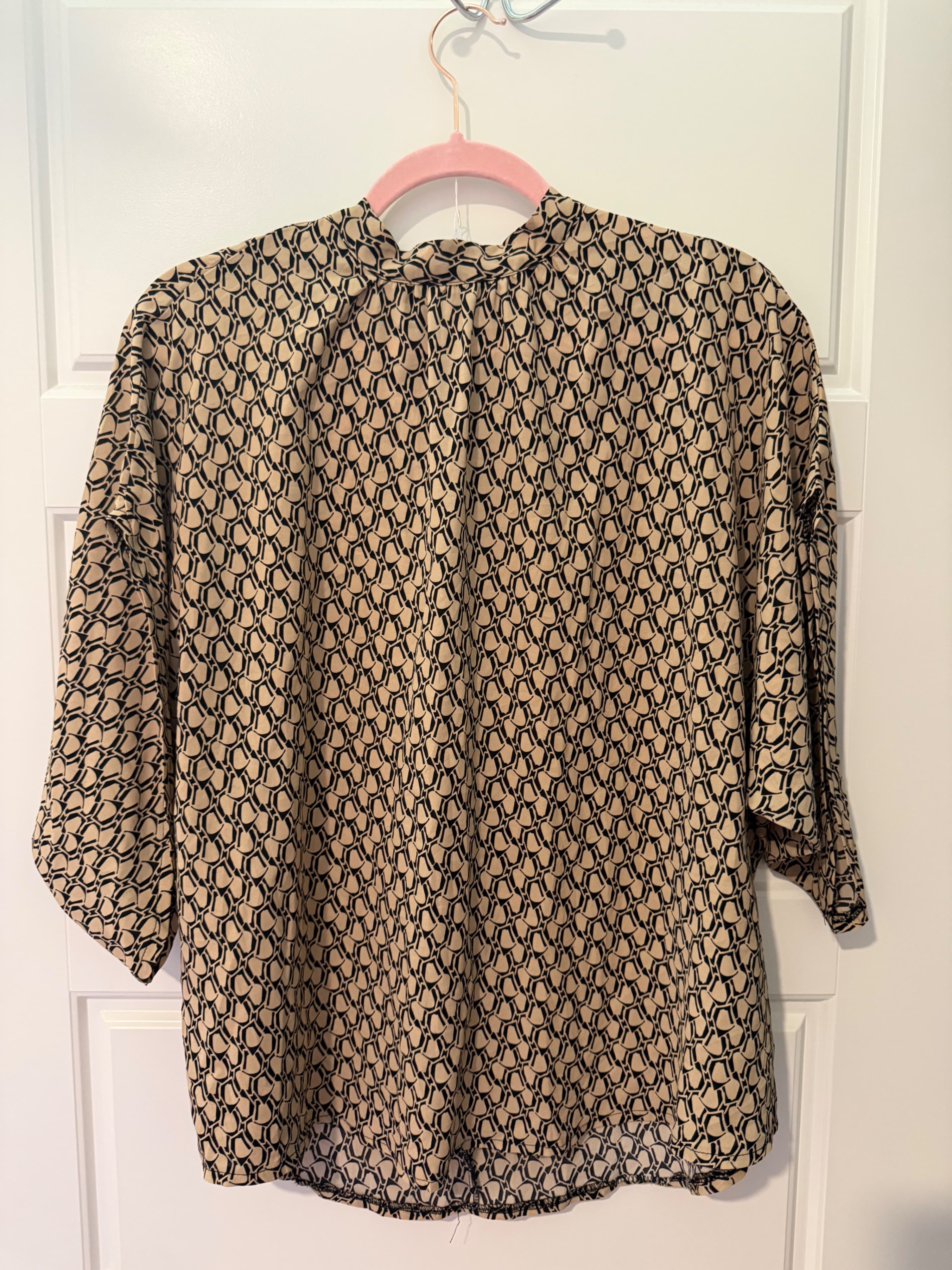 SHEIN Geometric Print Blouse Size L