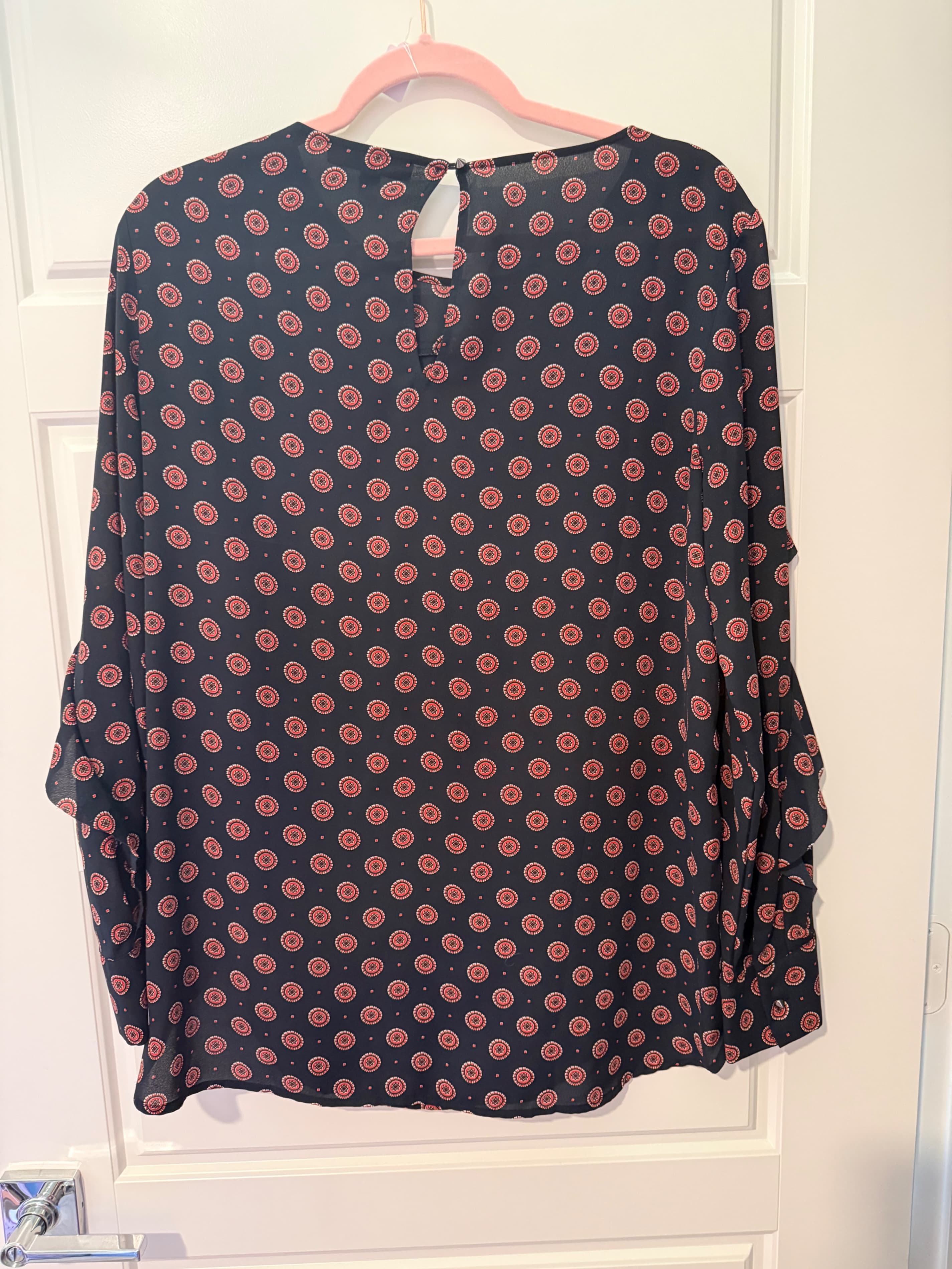 Banana Republic Women's Blouse Medium Floral Print - Thumbnail 3