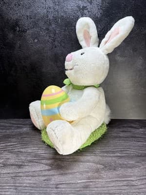 Hallmark Rockin Rabbit Plush Animated Sound Motion Bunny w/ Chick in Egg Easter - Thumbnail 9