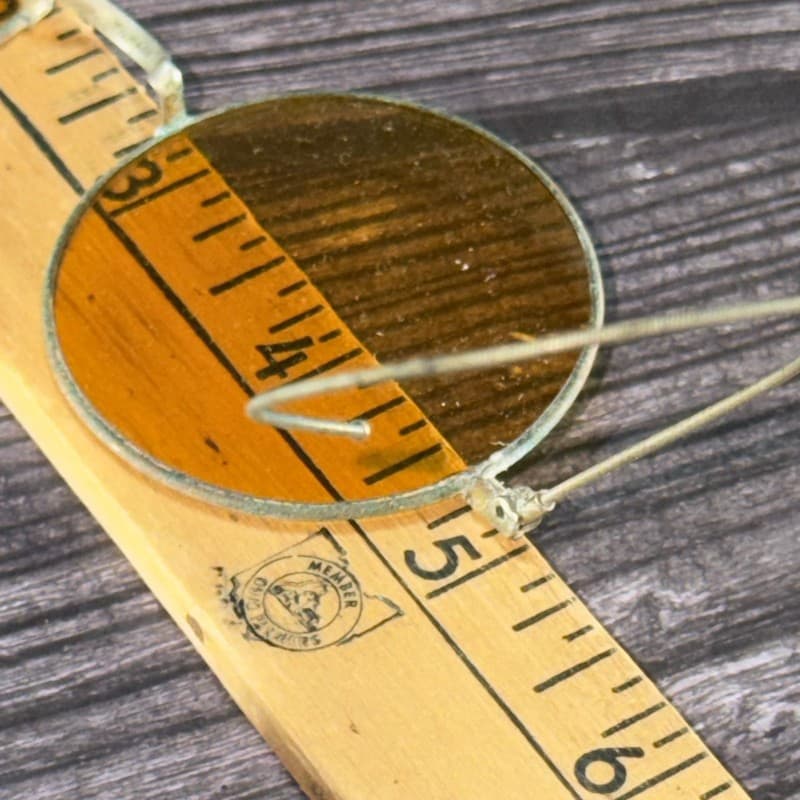 Antique 1910s-1920s Willson Amber Round Lens Shooting Driving Spectacles with Ca - Thumbnail 11
