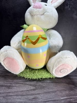 Hallmark Rockin Rabbit Plush Animated Sound Motion Bunny w/ Chick in Egg Easter - Thumbnail 5
