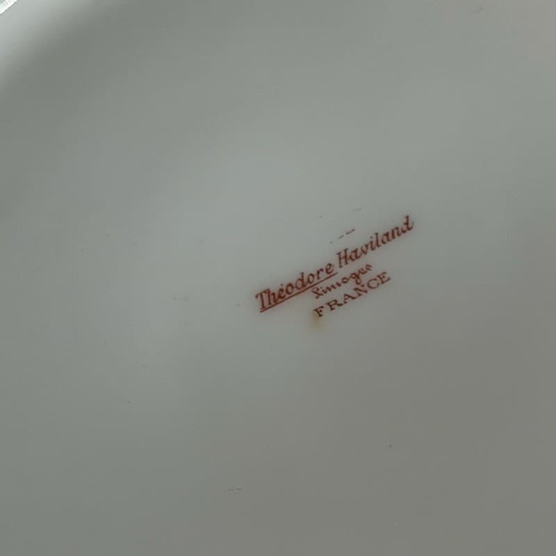 Antique Theodore Haviland Limoges France Round Covered Vegetable Casserole Dish - Thumbnail 9