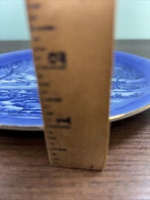 Currier & Ives Collector's Plate " Home in the Wilderness" 8" Wide Blue Flow - Thumbnail 9