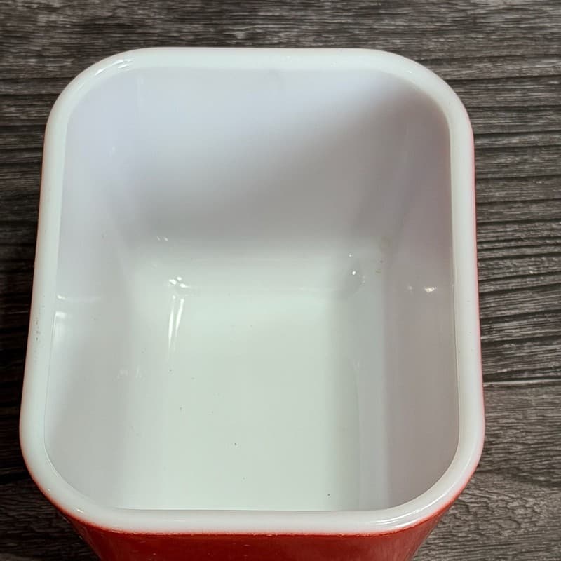 Vintage Pyrex 501 Primary Red Refrigerator Dish 1.5 Cup - Thumbnail 6