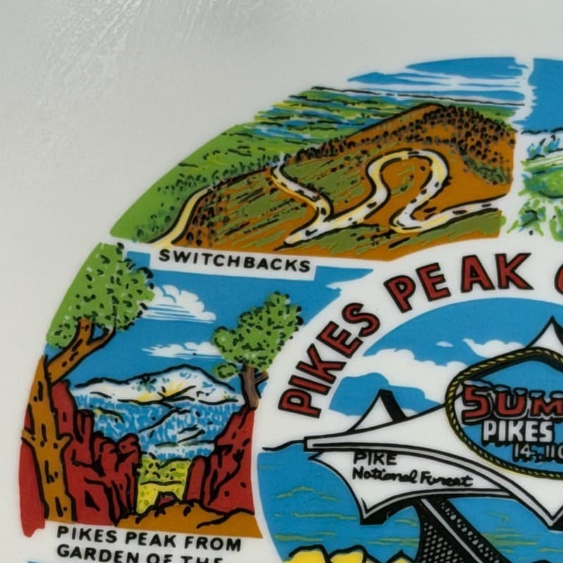 Vintage Pikes Peak Colorado Souvenir Collector Plate 8” - Thumbnail 6